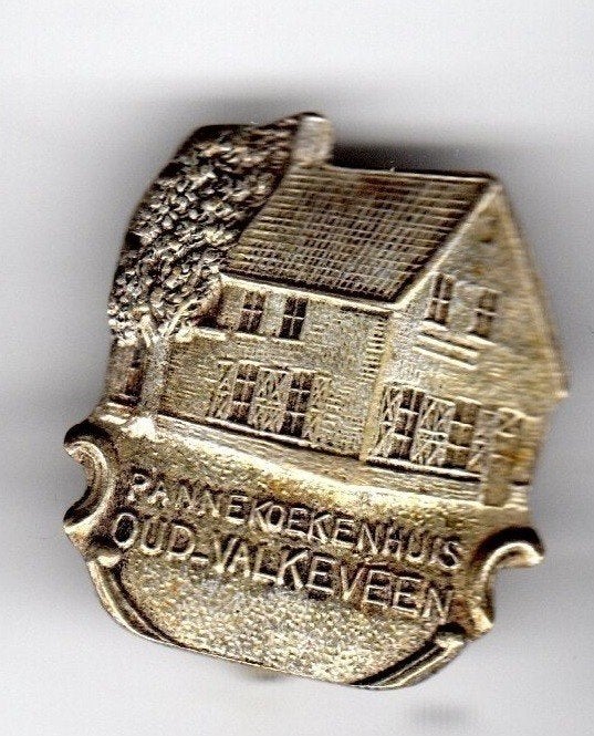 BROCHE PANNEKOEKENHUIS OUD VALKEVEEN (A2), Ophalen of Verzenden, Gebruikt, Overige onderwerpen