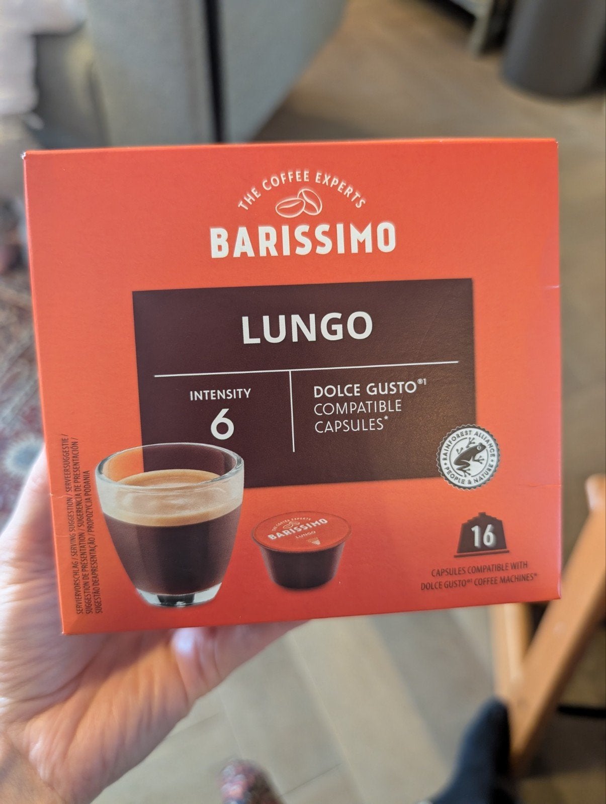 Barissimo Lungo Dolce Gusto Compatibele Capsules - 16 stuks, Ophalen