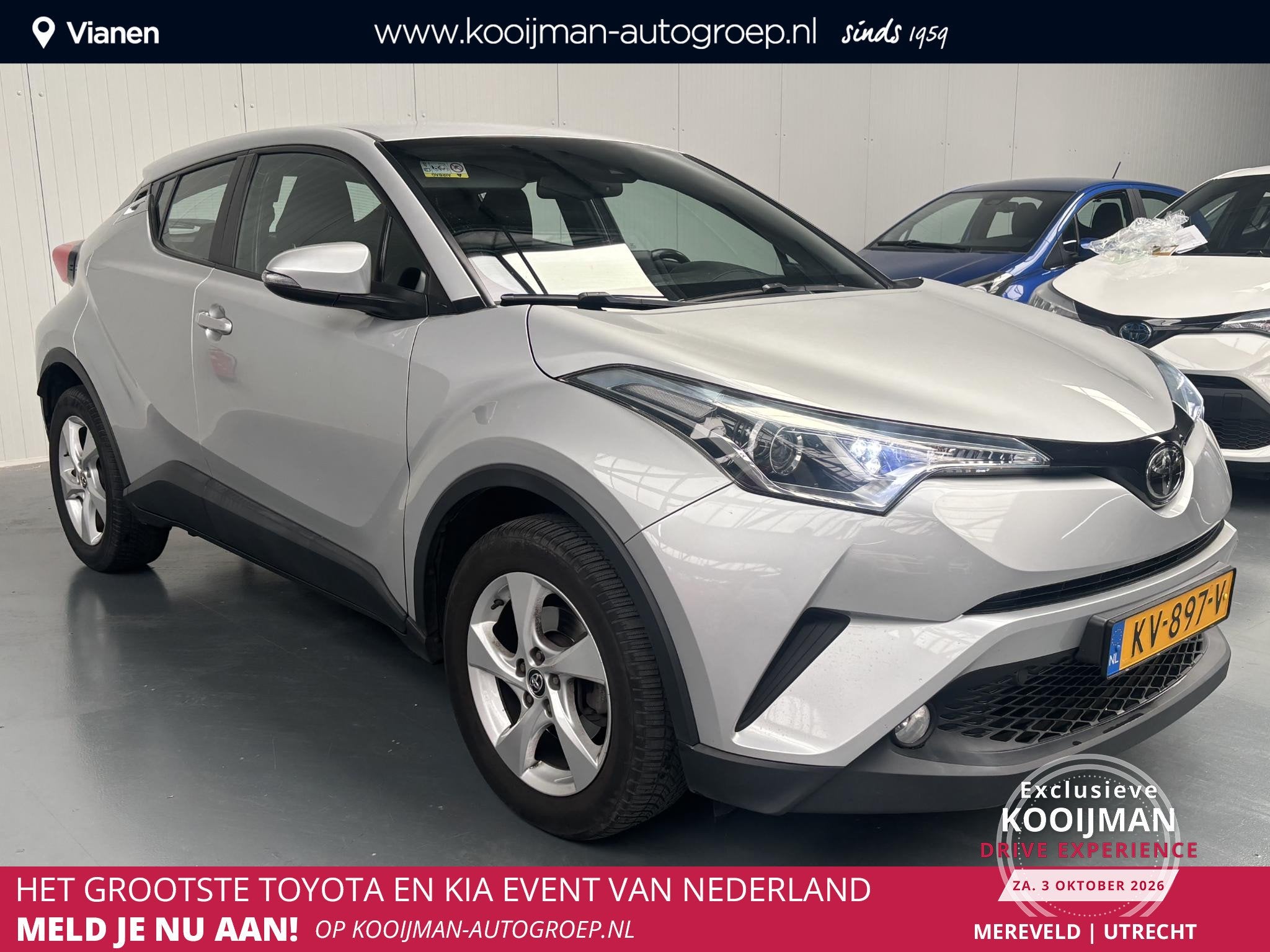 Toyota C-HR 1.2 Dynamic NEDERLANDSE AUTO, SLECHTS 67.162KM!, Auto's, Dealer onderhouden, Stof, Gebruikt, 4 cilinders