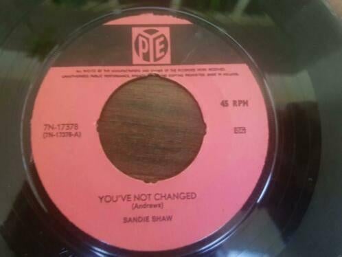 Sandie Shaw – You've Not Changed, Cd's en Dvd's, Vinyl Singles, 7 inch, Single, Ophalen of Verzenden, Zo goed als nieuw