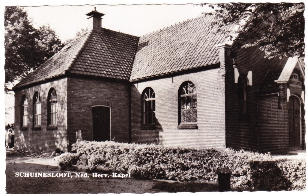 Schuinesloot - Ned. Herv. Kapel, Verzamelen, Ansichtkaarten | Nederland, Verzenden, 1960 tot 1980, Ongelopen, Overijssel