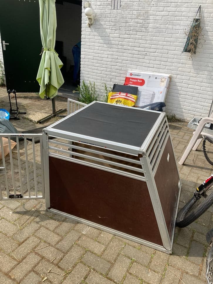 Honden autobench, Dieren en Toebehoren, Hondenhokken, Ophalen, Gebruikt, 65 tot 100 cm, Hondenhok