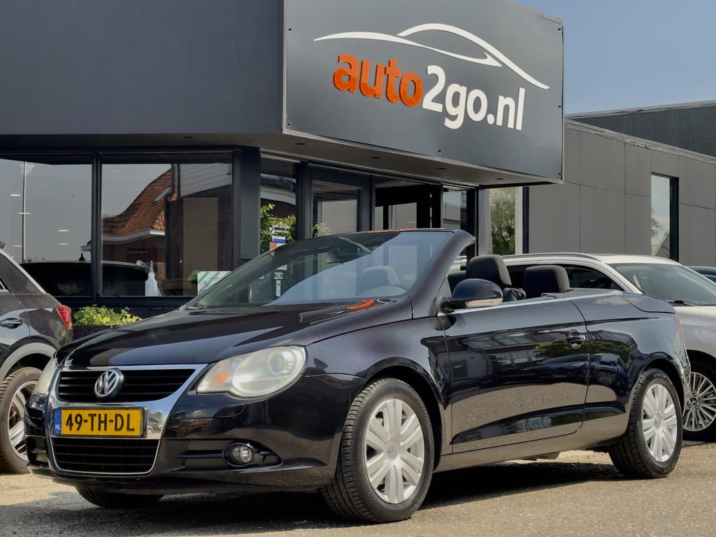 Volkswagen Eos 2.0-16v FSI CABRIOLET 150PK AIRCO LED LMV PDC, Auto's, Voorwielaandrijving, Parkeersensor, Gebruikt, 4 cilinders