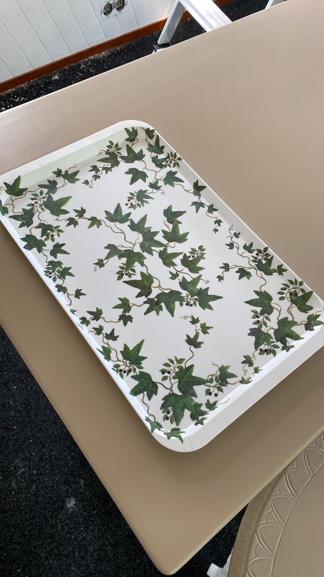 Hedera theeblad, Ophalen, Zo goed als nieuw, Rechthoekig, Kunststof