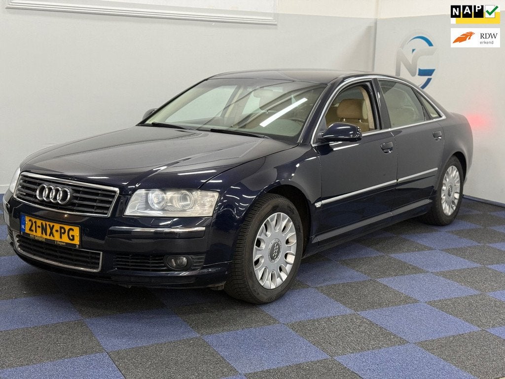 Audi A8 4.2 quattro / LANG UITVOERING / BOM VOL / NAP, Auto's, Audi, Bedrijf, Te koop, A8, 4x4, ABS, Adaptive Cruise Control, Airbags