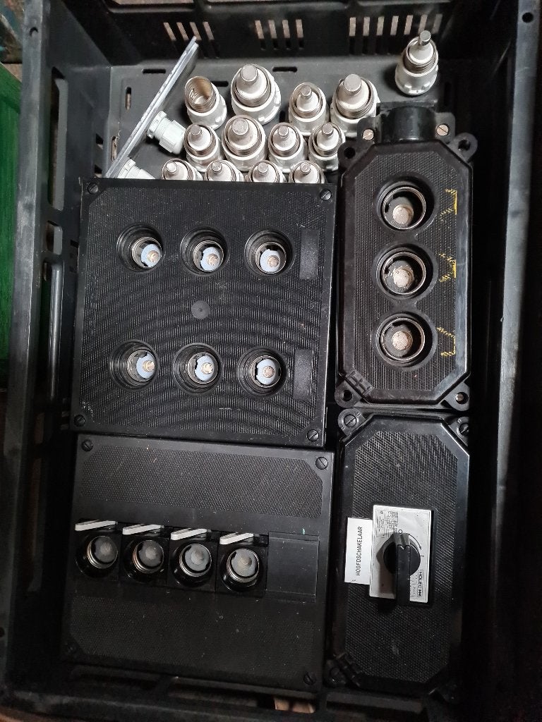 Zekeringen kasten of stoppen kasten of voor meterkast., Doe-het-zelf en Verbouw, Elektra en Kabels, Ophalen of Verzenden, Gebruikt