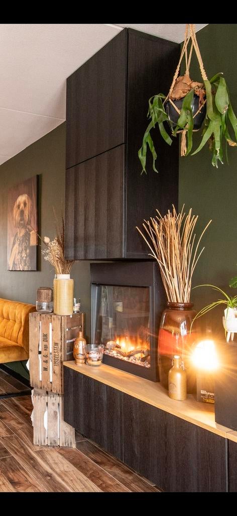Livin Flame Fey elektrische inbouw haard, Ophalen, Zo goed als nieuw, Inbouwhaard, Elektrische haard