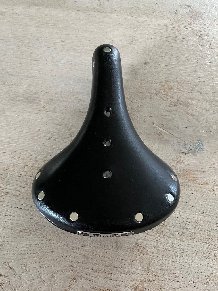 Brooks B17 Standaard Zadel - Zwart Leer, Leer, Ophalen of Verzenden, Zo goed als nieuw, Brooks