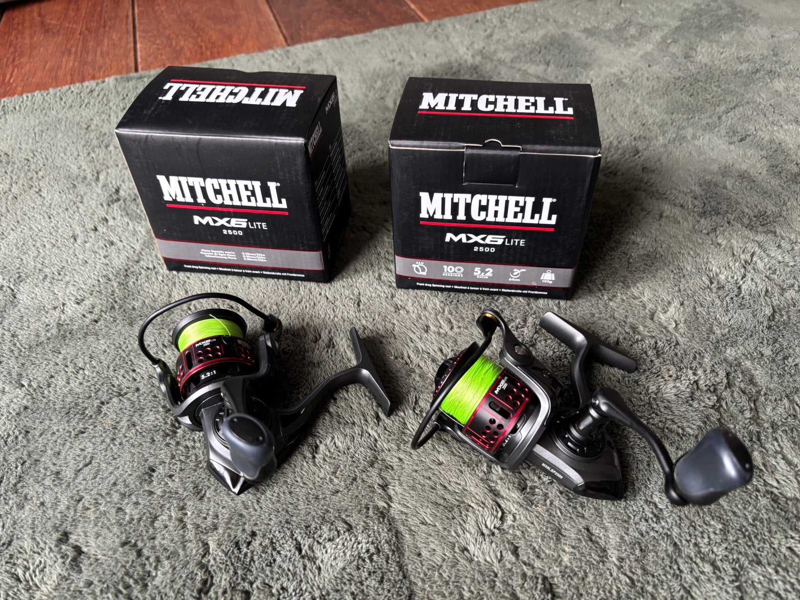 Mitchell MX6 Lite 2500 spinmolen prijs per stuk, Ophalen of Verzenden, Zo goed als nieuw, Molen