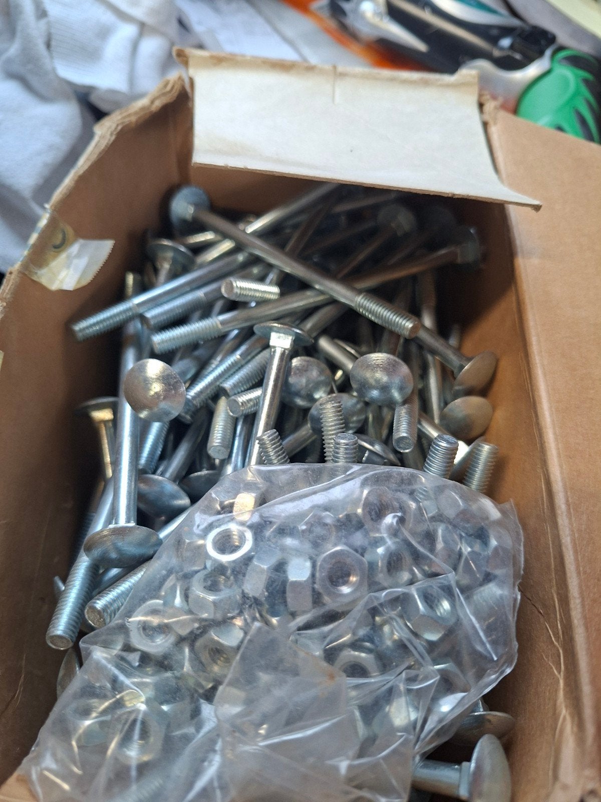 Slotbouten M6, M8 en Koppelmoeren M20 - Diverse Maten, Ophalen of Verzenden, Gebruikt, 100 tot 250 mm, Bouten of Moeren
