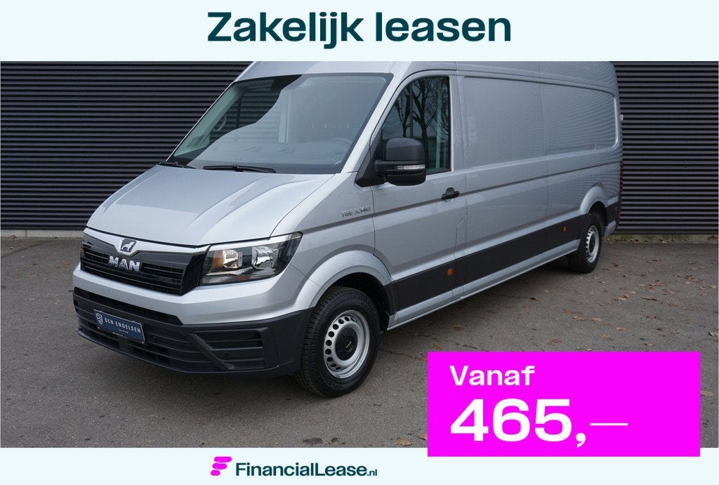 MAN TGE 140pk Automaat L4H3/L3H2 Apple carplay Camera Naviga, Navigatiesysteem, Gebruikt, 4 cilinders, Origineel Nederlands