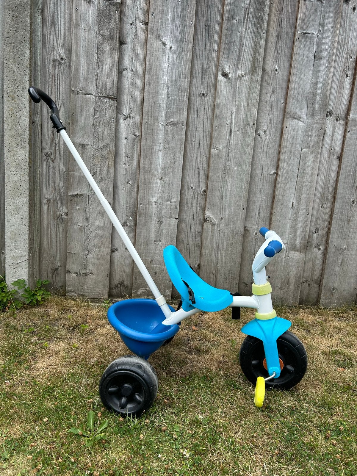 Smoby driewieler met duwstang, Ophalen, Gebruikt, Duwstang