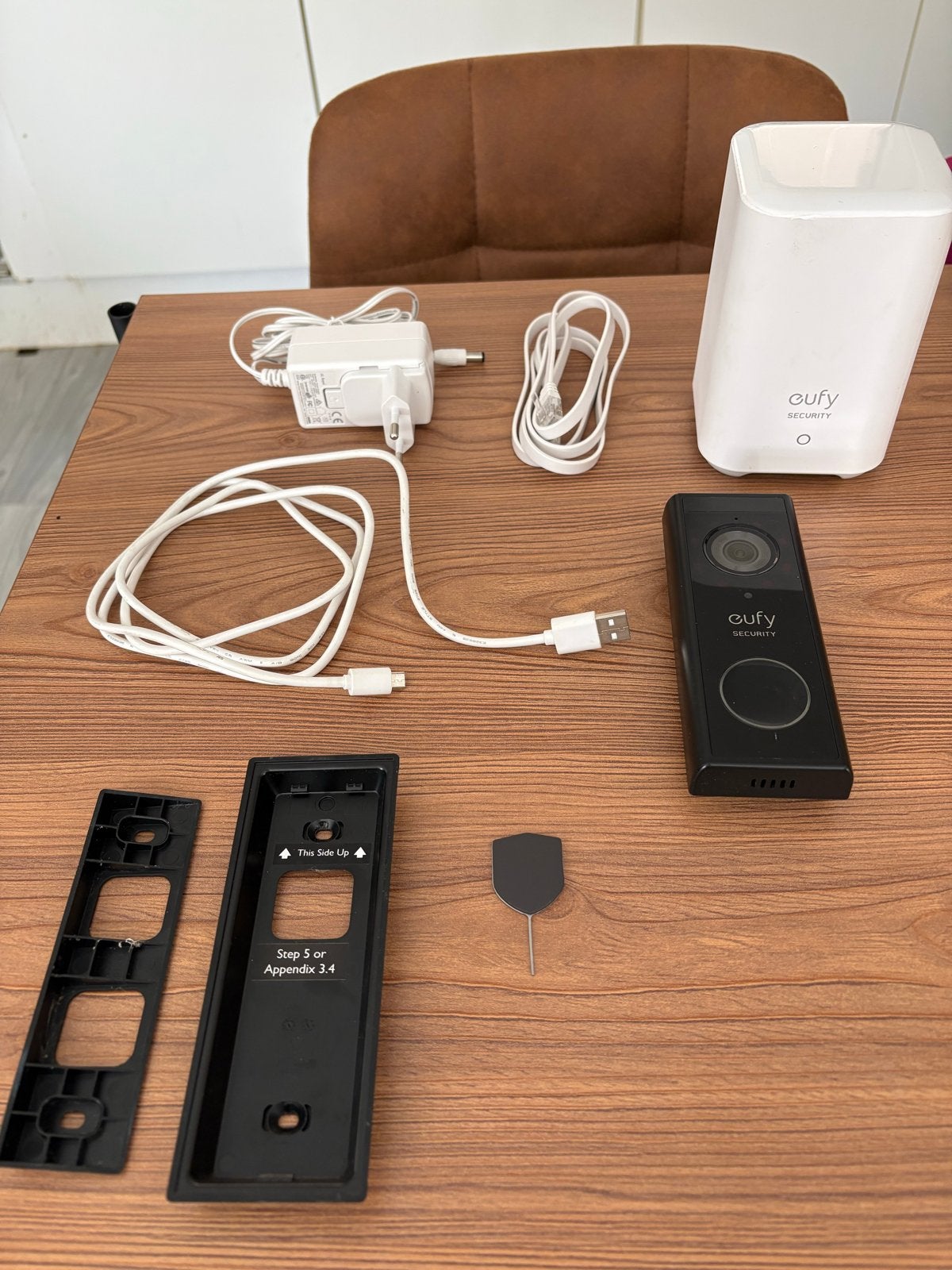 Eufy Security Video Deurbel met HomeBase 2, Audio, Tv en Foto, Videobewaking, Ophalen, Zo goed als nieuw, Buitencamera