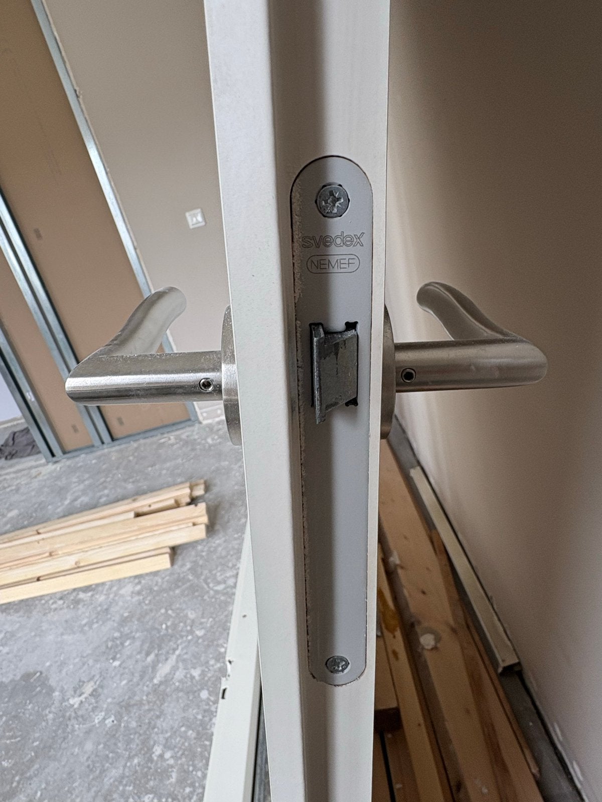Svedex opdekdeur - Binnendeur met Nemef slot, Ophalen, Gebruikt, 80 tot 100 cm, Binnendeur