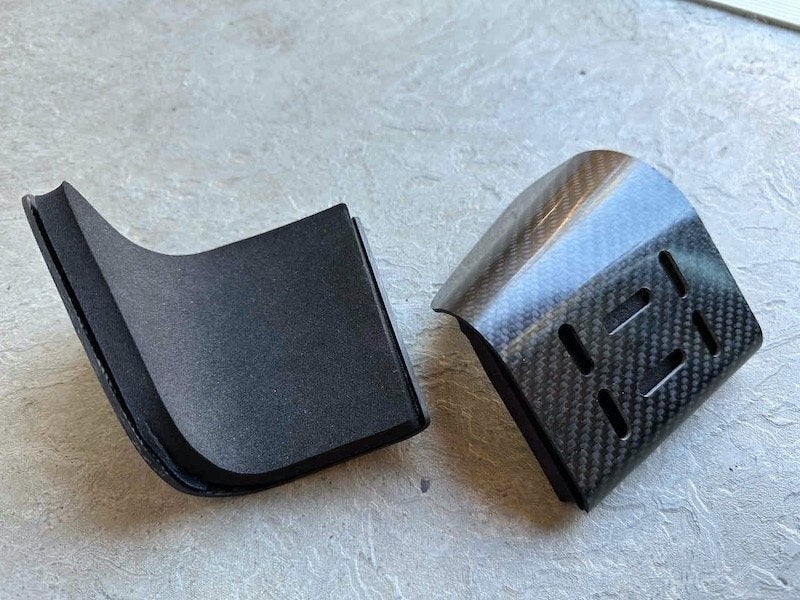 Aero coach carbon arm pads voor tijdritfiets, Ophalen of Verzenden, Gebruikt
