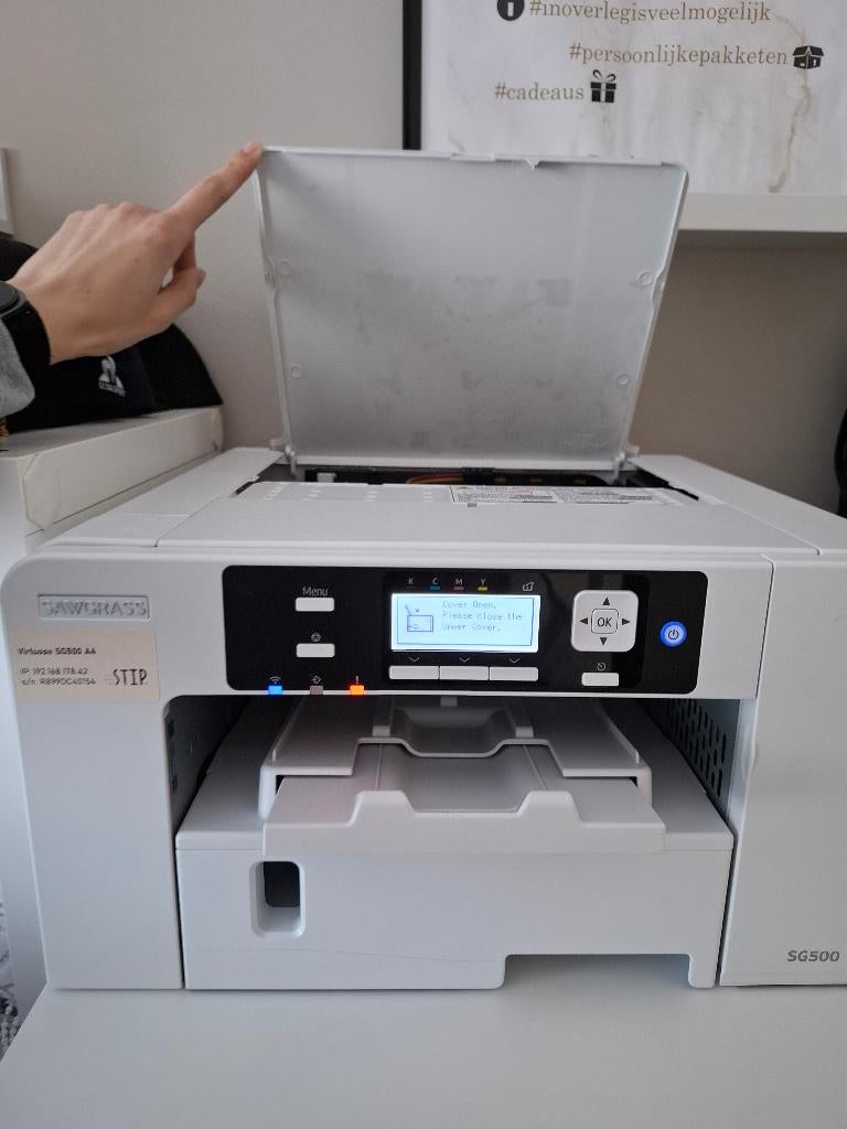 Sawgrass sublimatie printer (virtuose SG500 a4) +extra's, Computers en Software, Printers, Ophalen, Gebruikt, Printer, Inkjetprinter