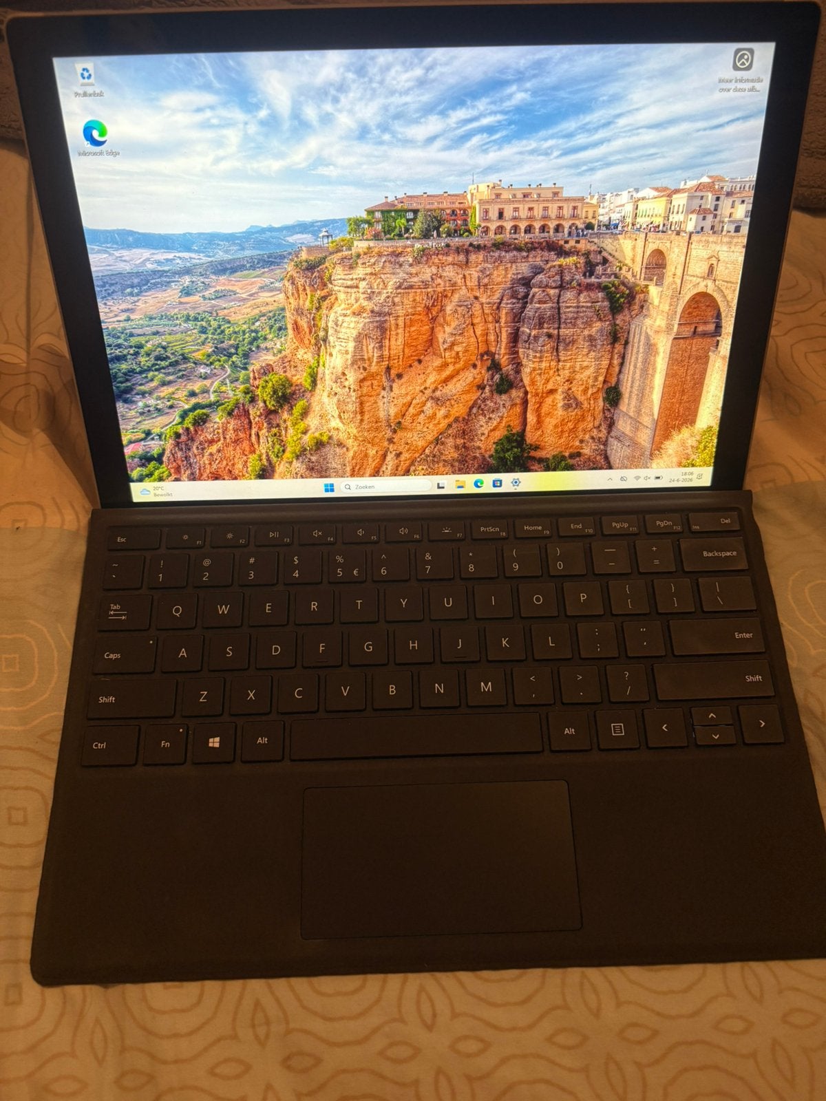 Surface pro 7 I5-1035g4 8gb 256gb ssd W11 Incl docking, Computers en Software, Windows Tablets, Surface pro 7, 12 inch, Ophalen of Verzenden