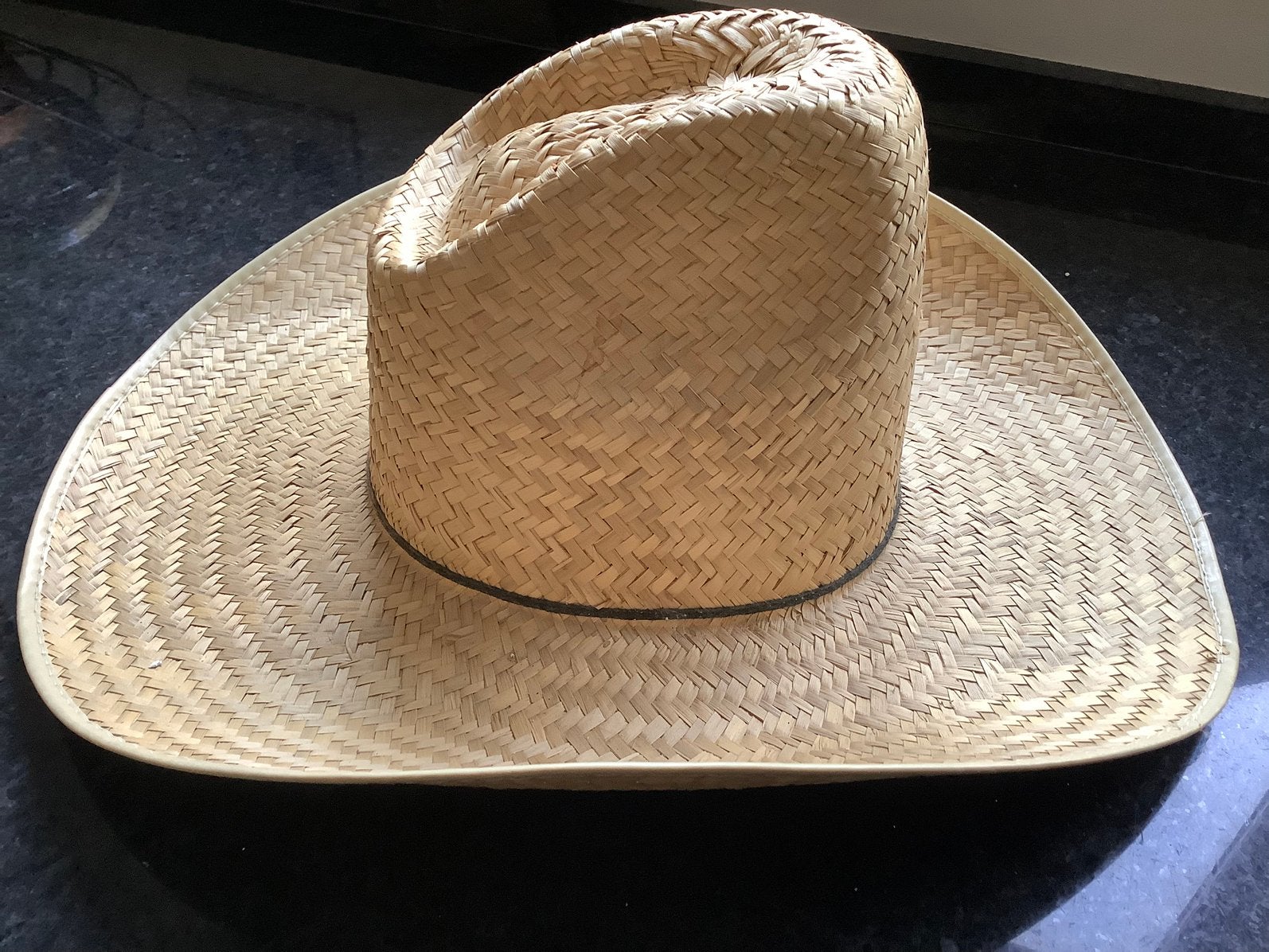 Mooie cowboyhoed van stro, Ophalen of Verzenden, Gedragen, One size fits all, Hoed