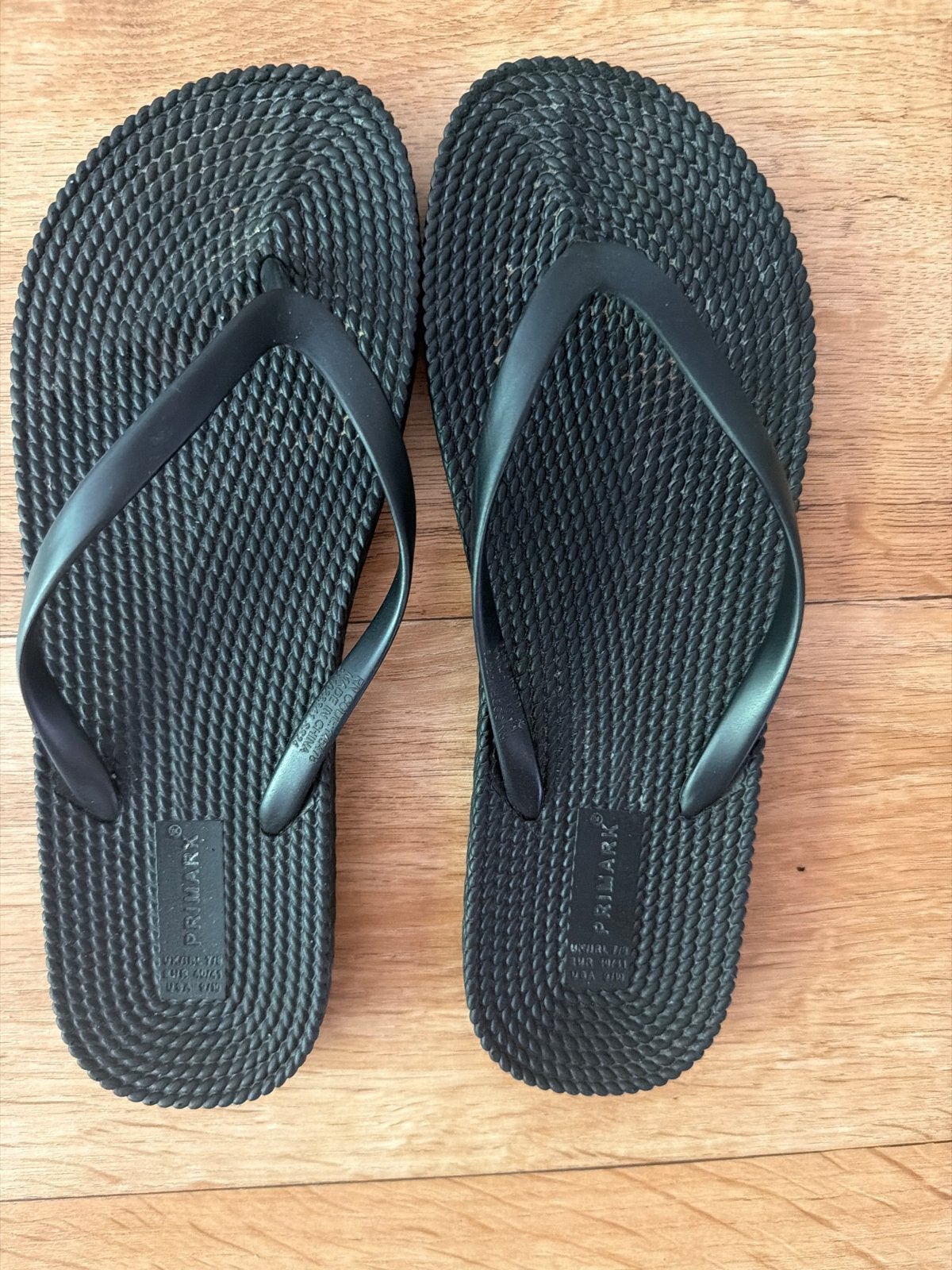 Zwarte Primark Slippers Maat 40/41, Ophalen of Verzenden, Zo goed als nieuw, Zwart, Slippers