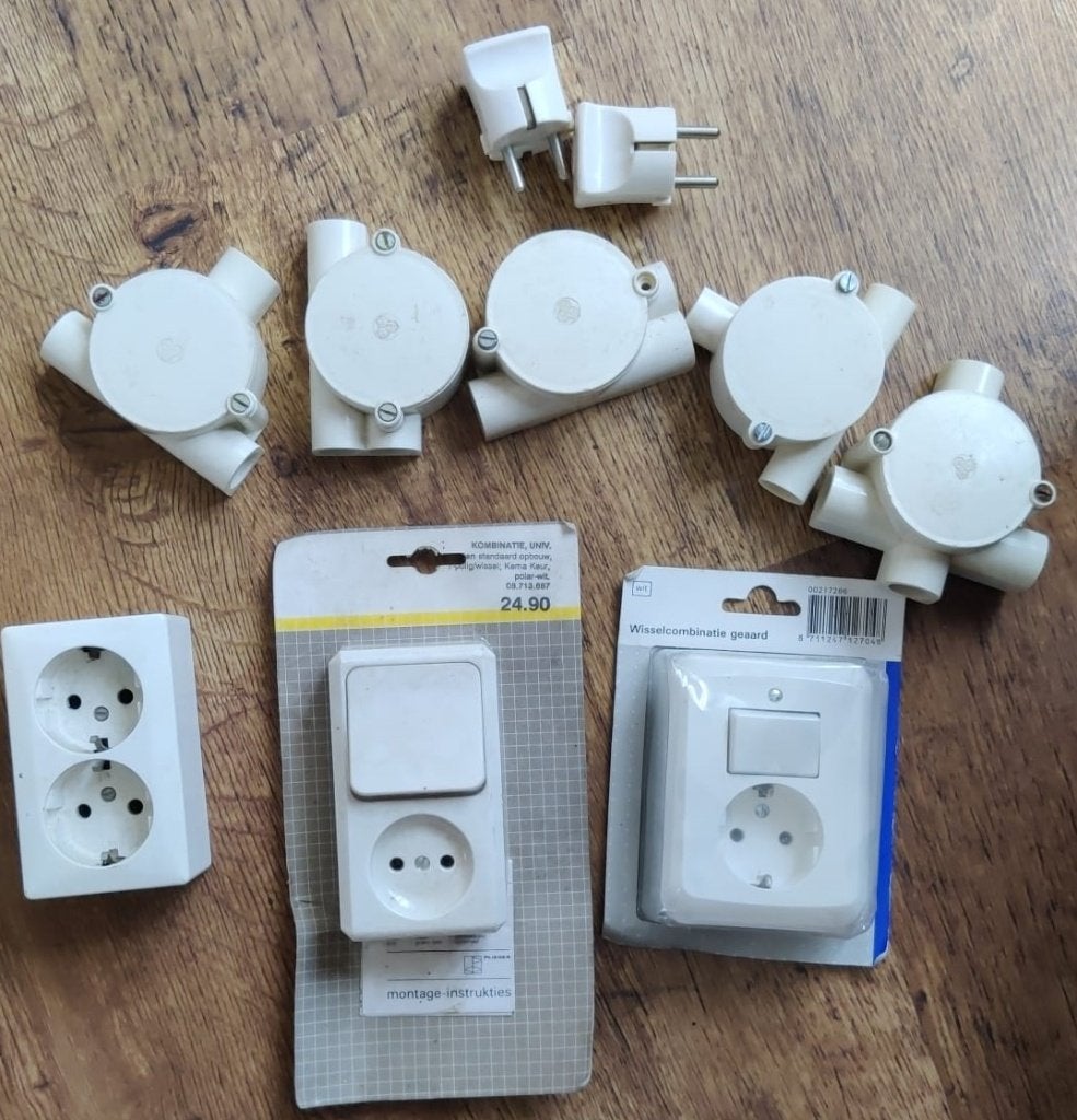 Opbouw stopcontact nieuw, Doe-het-zelf en Verbouw, Ophalen of Verzenden, Nieuw, Stopcontact