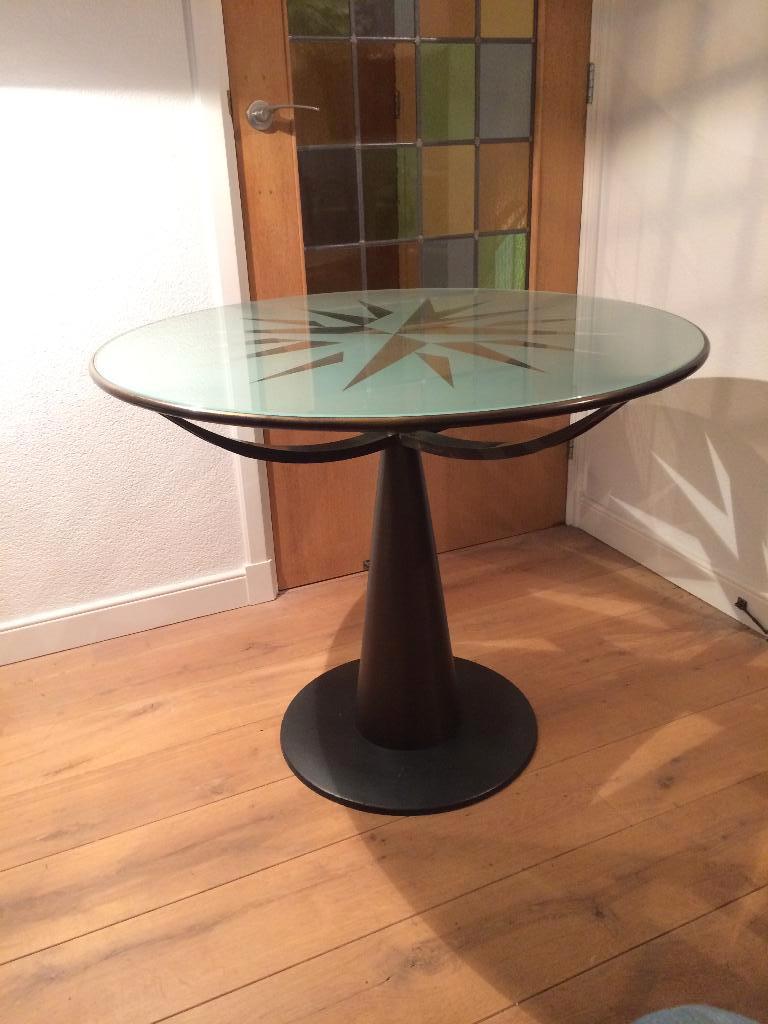 Oscar Tusquets Astrolabio Aleph Driade tafel design D90, Zwart, Ophalen of Verzenden, Zo goed als nieuw, Nvt