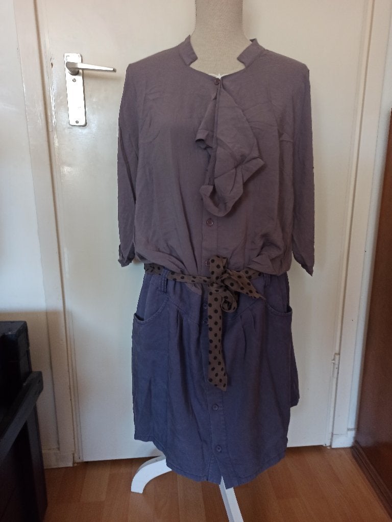Trendy aparte casual paarse jurk van Didi maat XL, Kleding | Dames, Verzenden, Paars, Maat 46/48 (XL) of groter, Didi