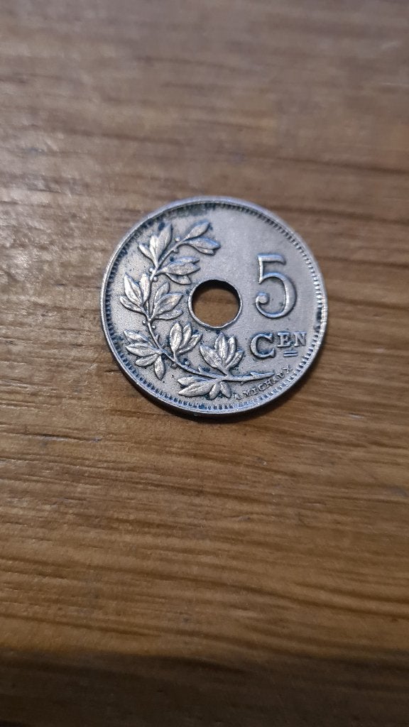 België - 5 Centimes 1914 NL (D2), Verzenden, België, Losse munt