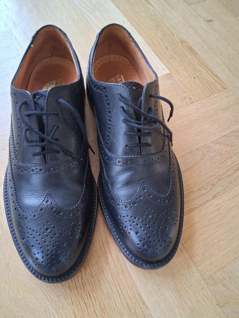 Van Lier schoenen maat 9,5 maat 44 zwart brogues, Zwart, Van Lier, Overige typen, Ophalen of Verzenden