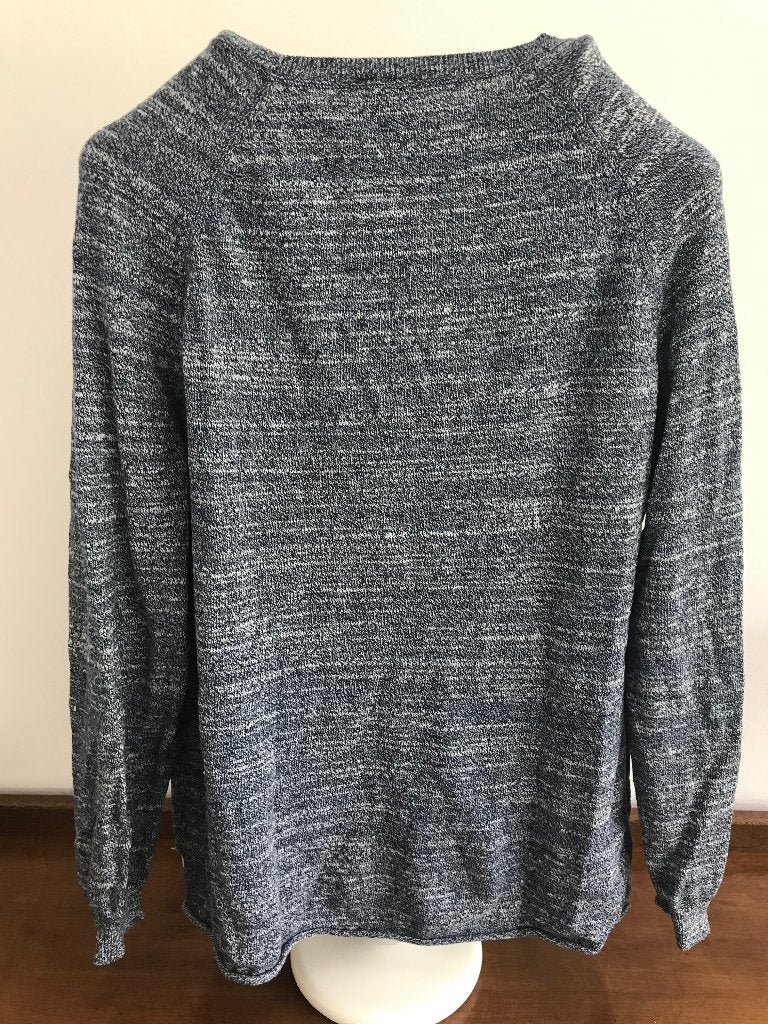 H&M Divided Heren Trui Maat M - Blauw/Wit Gemêleerd, Kleding | Heren, Ophalen of Verzenden, Zo goed als nieuw, Maat 48/50 (M)