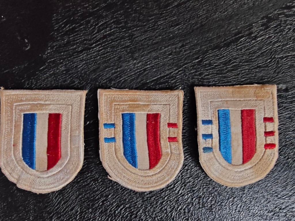 506th Airborne Infantry Regiment Battalion baretemblemen 2.n, Verzamelen, Ophalen of Verzenden, Landmacht, Amerika, Embleem of Badge