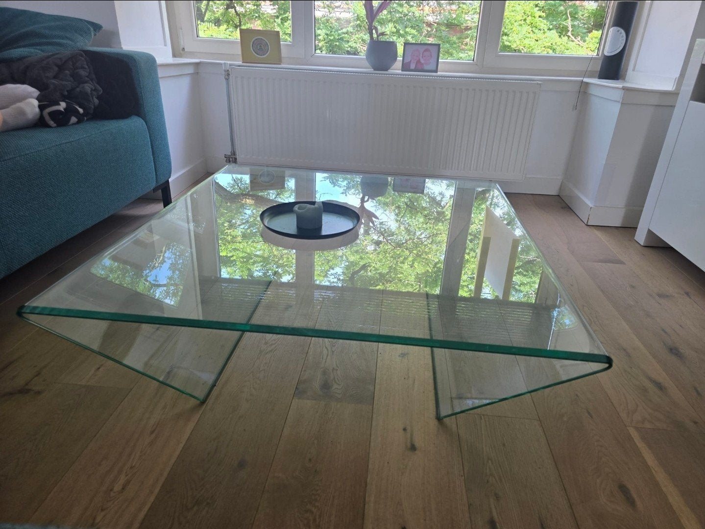 Salontafel glas, Ophalen, 100 tot 150 cm, 50 tot 100 cm, Rechthoekig