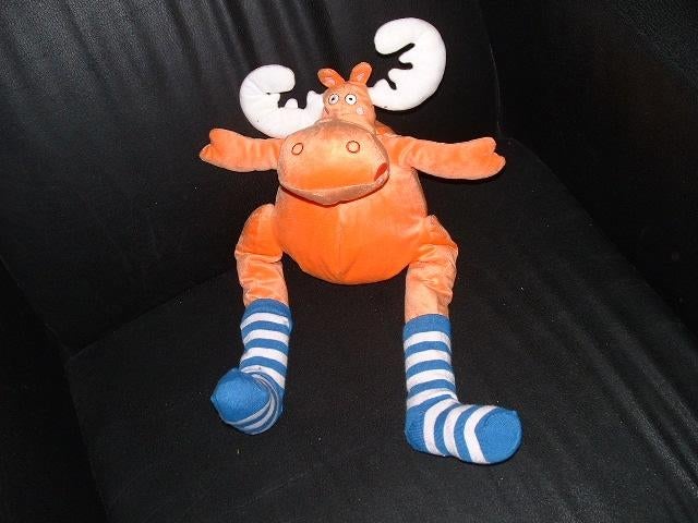 IKEA ELAND BARNSLIG ALG VELOURS ORANJE MET WIT GEWEI, Ophalen of Verzenden, Nieuw, Overige typen