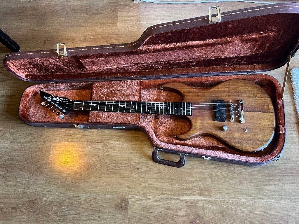 electrische gitaar Carvin linkshandig ook rechtsh. te spelen, Ophalen, Zo goed als nieuw, Solid body, Overige merken