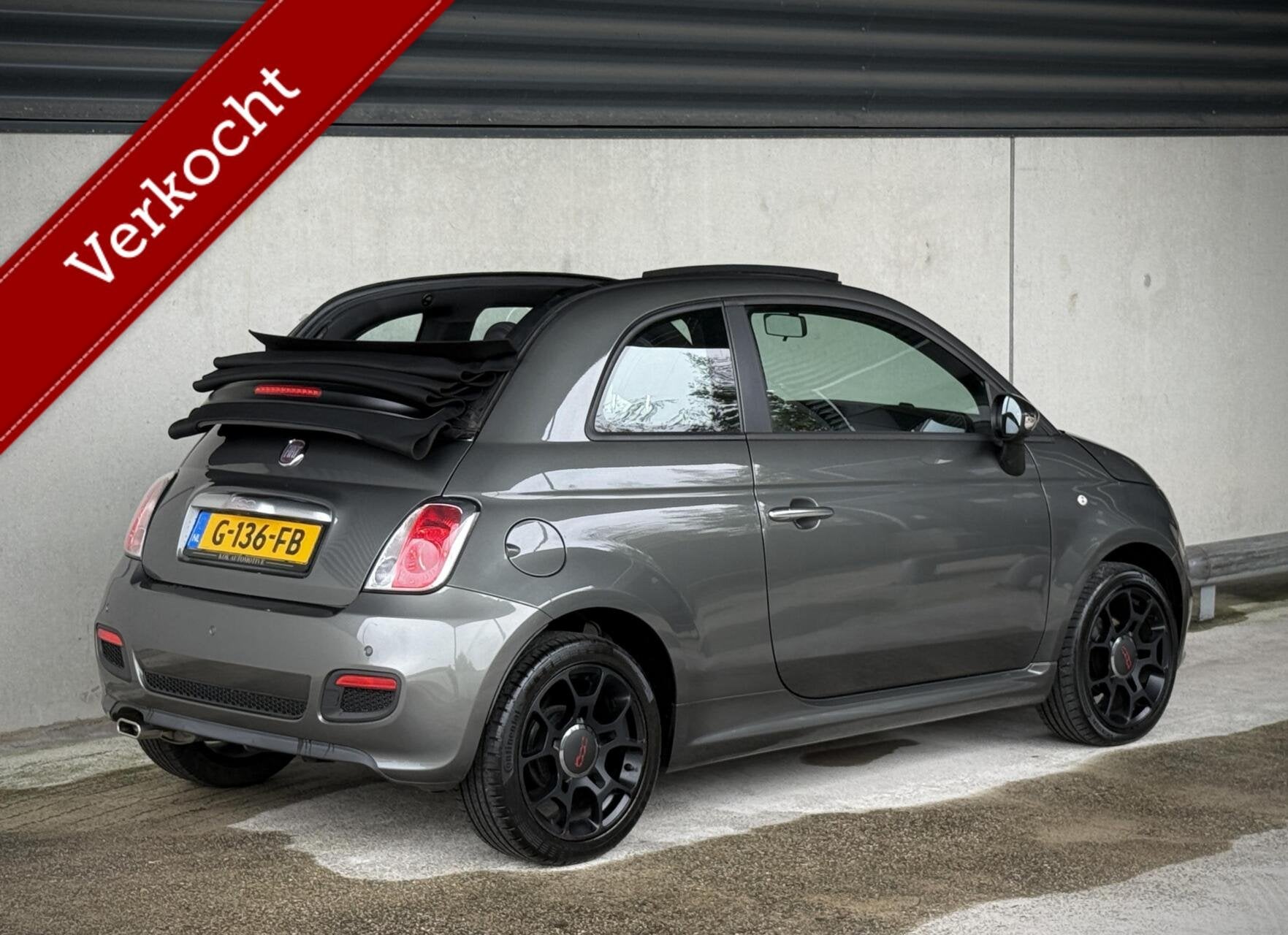 Fiat 500C Sport 1.2|DEALER ONDERHOUDEN|SPORT|PDC|AIRCO|, Auto's, Dealer onderhouden, Gebruikt, 4 cilinders, Cabriolet
