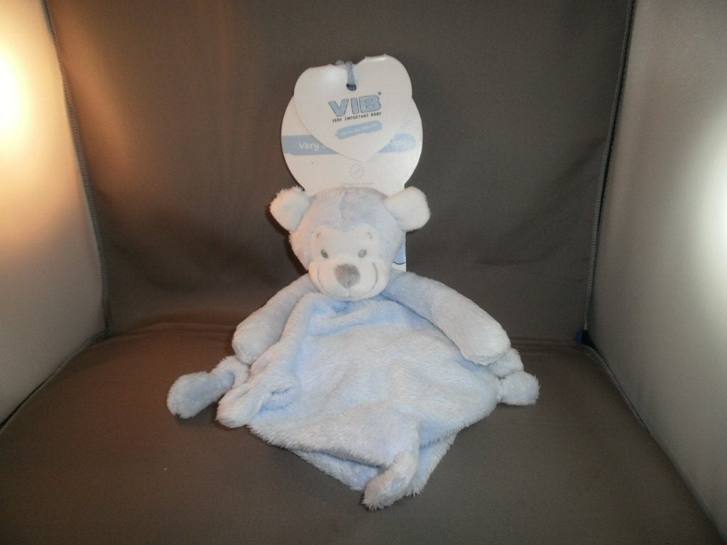 vib aap monkey blauw/wit grijs neusje velours cadeau tip, Overige merken, Blauw, Nieuw, Ophalen of Verzenden