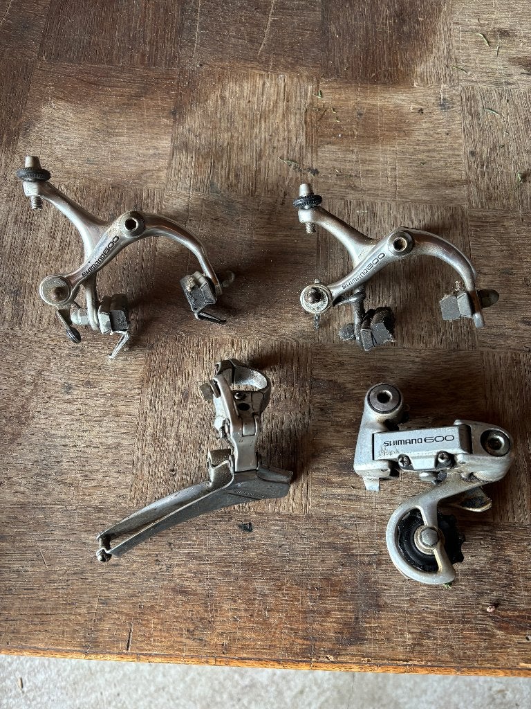 Shimano 600 set, Gebruikt, Overige typen, Ophalen of Verzenden, Aluminium
