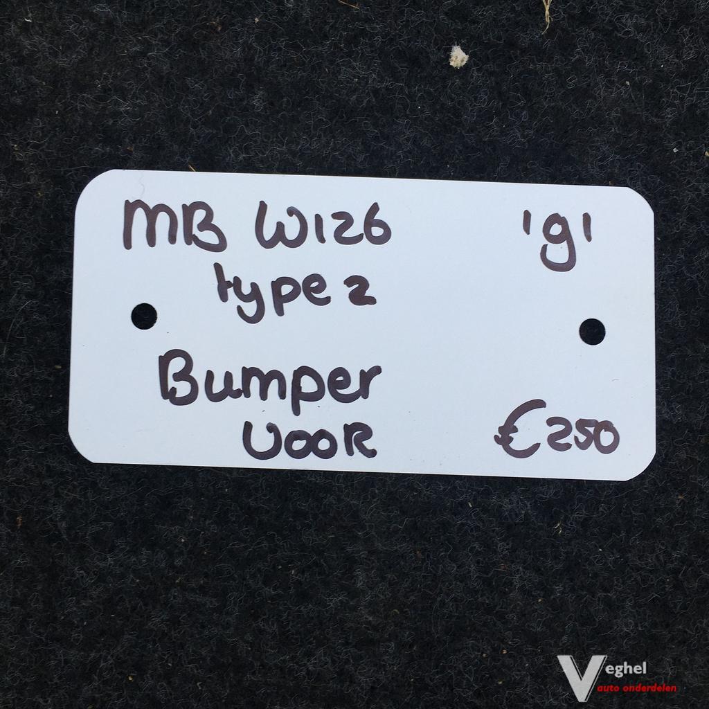 Mercedes W126 1991 Voorbumper Type 2, Ophalen, Gebruikt, -, Voor