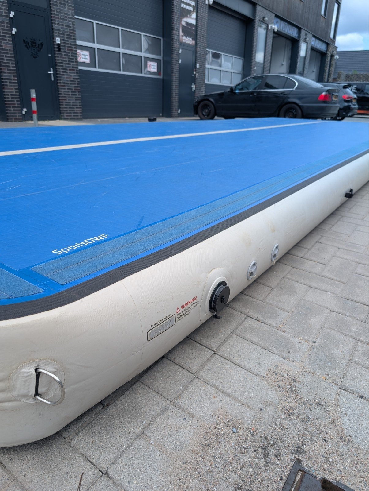 AirTrack Factory 3x9x0,3m - Hoge Kwaliteit Turnbaan, Ophalen, Gebruikt, Kindermaat 122 t/m 140, Blauw