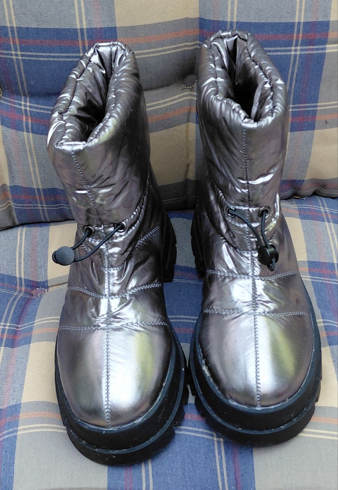 Metallic puffer boots shoeby met Dikke Zool (3,5 cm), Overige kleuren, Snowboots, Ophalen of Verzenden, Shoeby