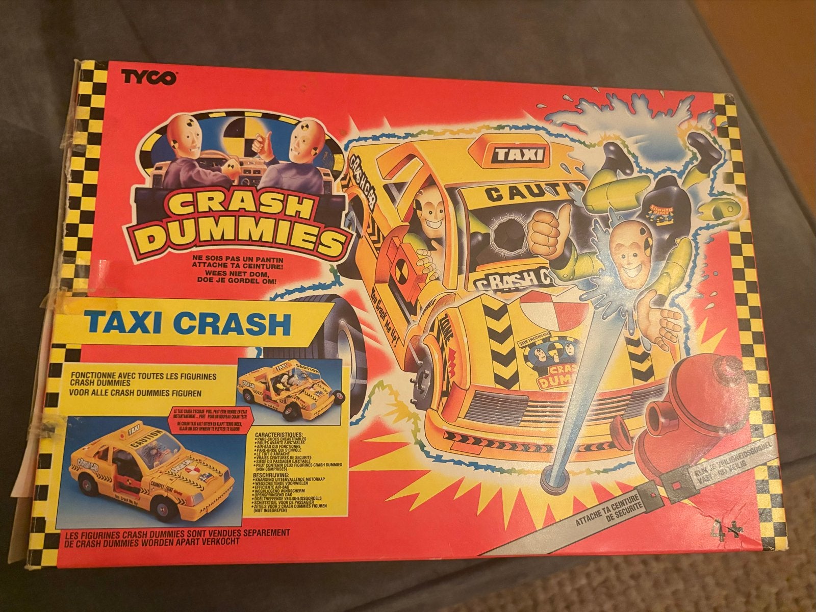 Tyco Crash Dummies Taxi Crash Speelset - Vintage Speelgoed, Ophalen of Verzenden, Zo goed als nieuw