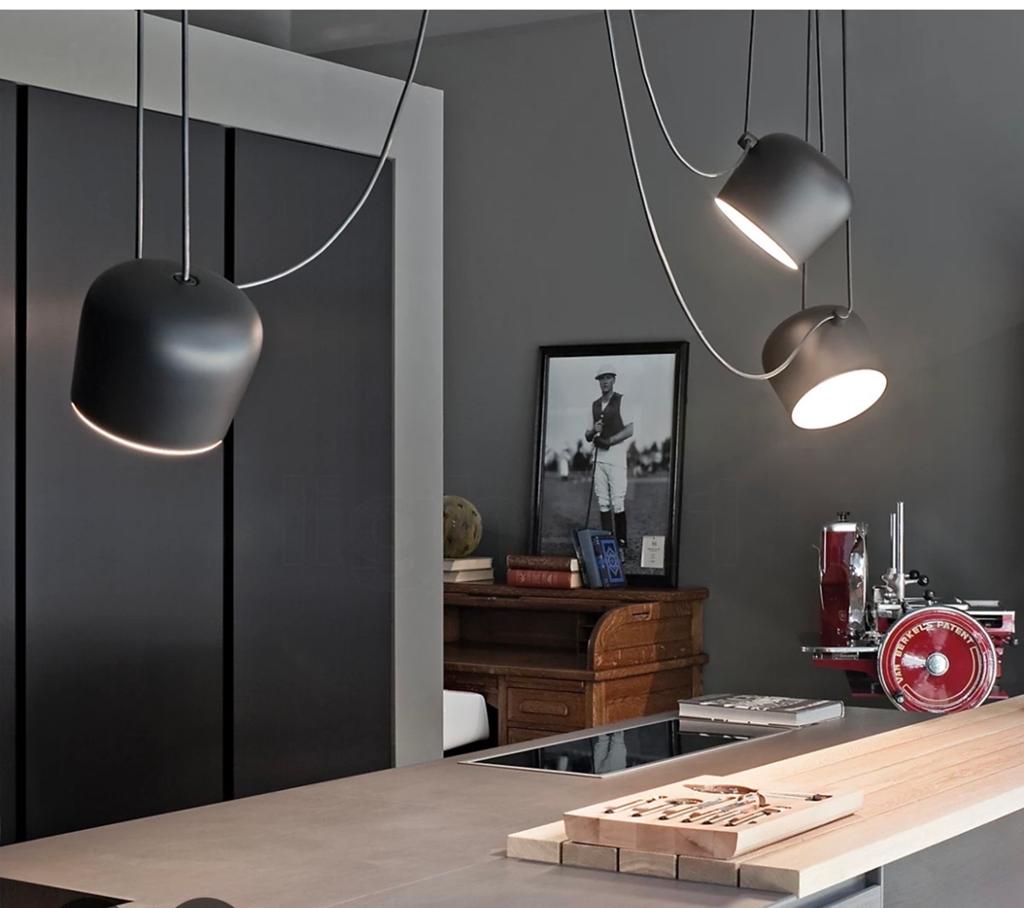 Flos AIM lamp - Set van 3 bollen - Design hanglamp, Huis en Inrichting, Lampen | Hanglampen, Ophalen, Zo goed als nieuw, Metaal