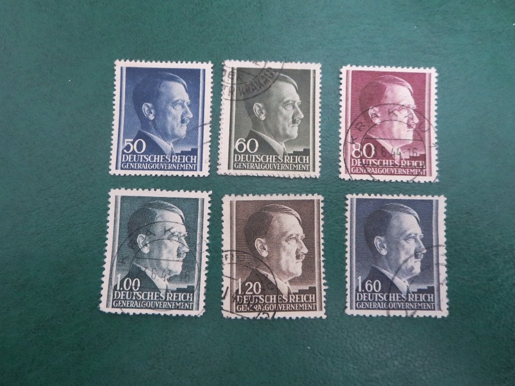Duitse Rijk Bezet Polen  NR 83 - 88, Verzenden, Duitse Keizerrijk, Gestempeld