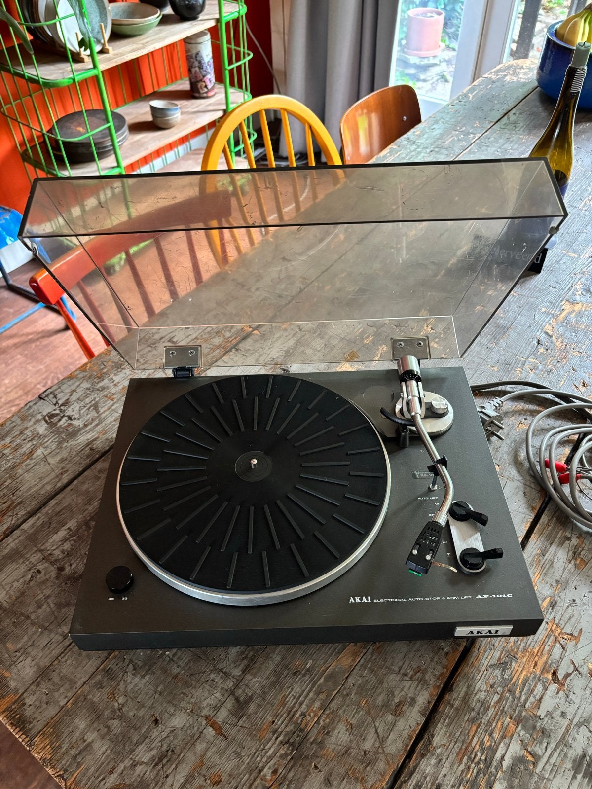Akai AP-101C Platenspeler - Automatisch & Auto-Stop, Gebruikt, Automatisch, Ophalen of Verzenden, Platenspeler