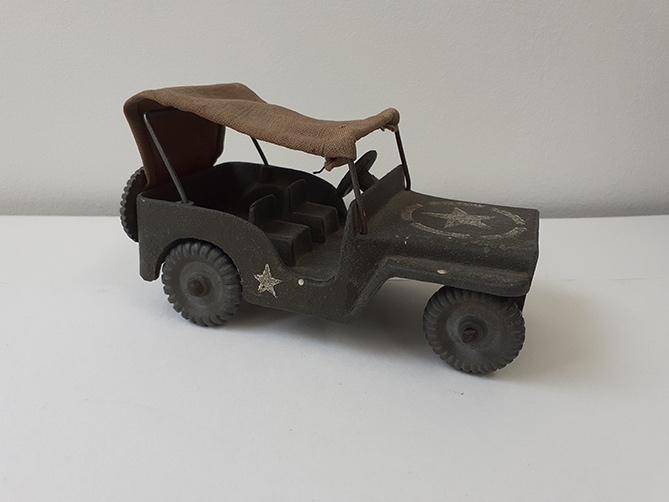 GIETIJZEREN Jeep - Maastricht - Victory toys -, Antiek en Kunst, Antiek | Speelgoed, Ophalen of Verzenden