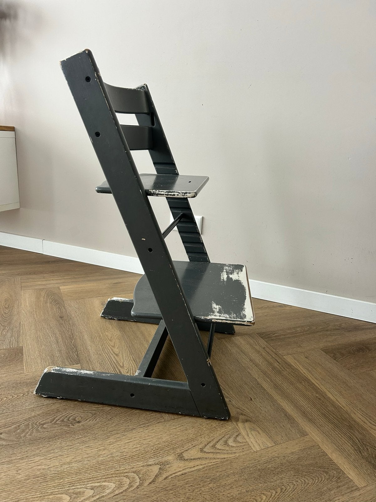 Stokke Tripp Trapp kinderstoel - opknapper, Kinderen en Baby's, Kinderstoelen, Ophalen, Gebruikt, Meegroeistoel, Aanschuifbaar