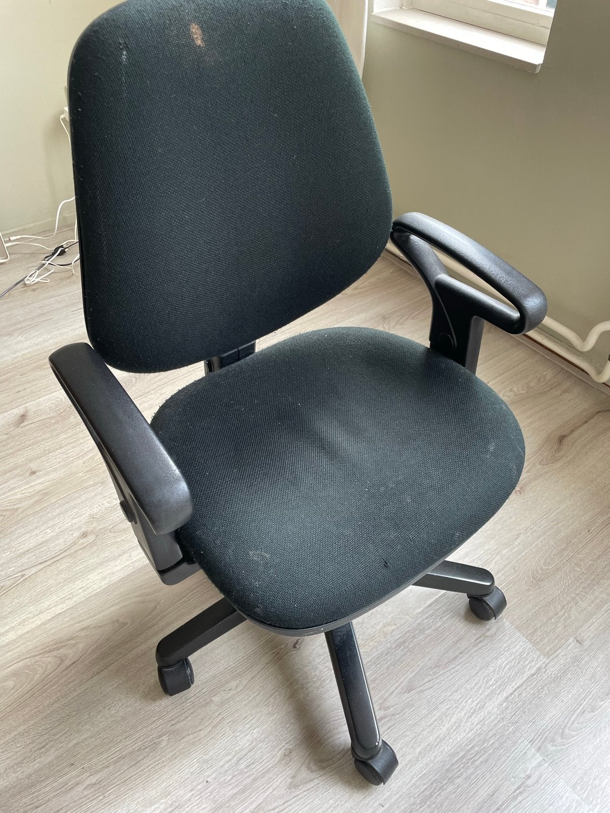 Zwarte Bureaustoel, Ophalen, Gebruikt, Zwart, Bureaustoel