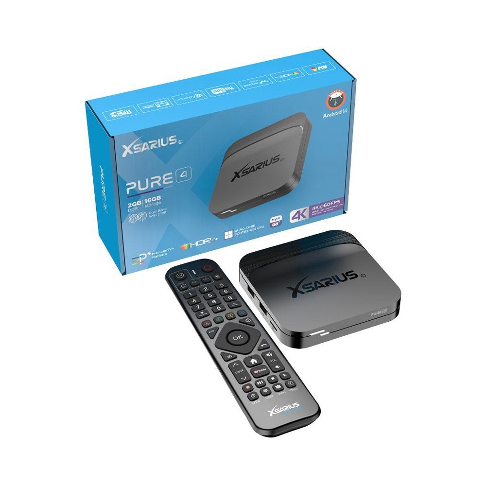 Xsarius pure 4 IPTV Box, Ophalen of Verzenden, Nieuw, HDMI, Minder dan 500 GB
