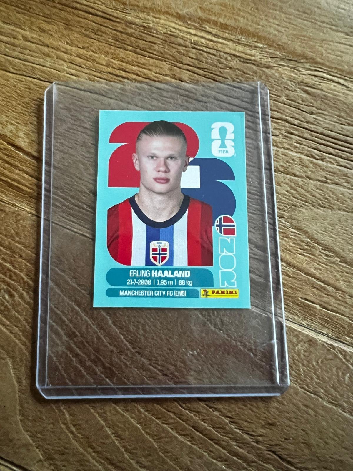 Erling Haaland Noorwegen WK 2026 Panini voetbal, Ophalen of Verzenden, Zo goed als nieuw, Buitenlandse clubs, Poster, Plaatje of Sticker