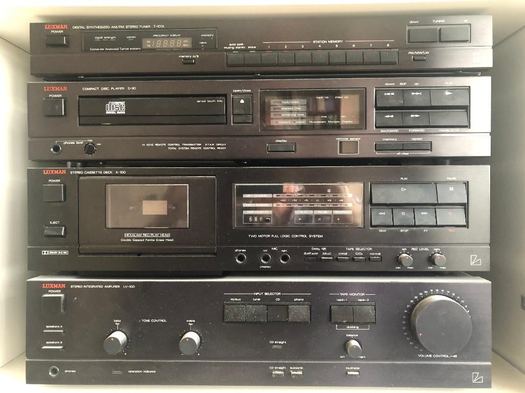 Luxman geluidsinstallatie met DCM Time Frame boxen, Losse componenten, Ophalen, Overige merken, Tuner of Radio