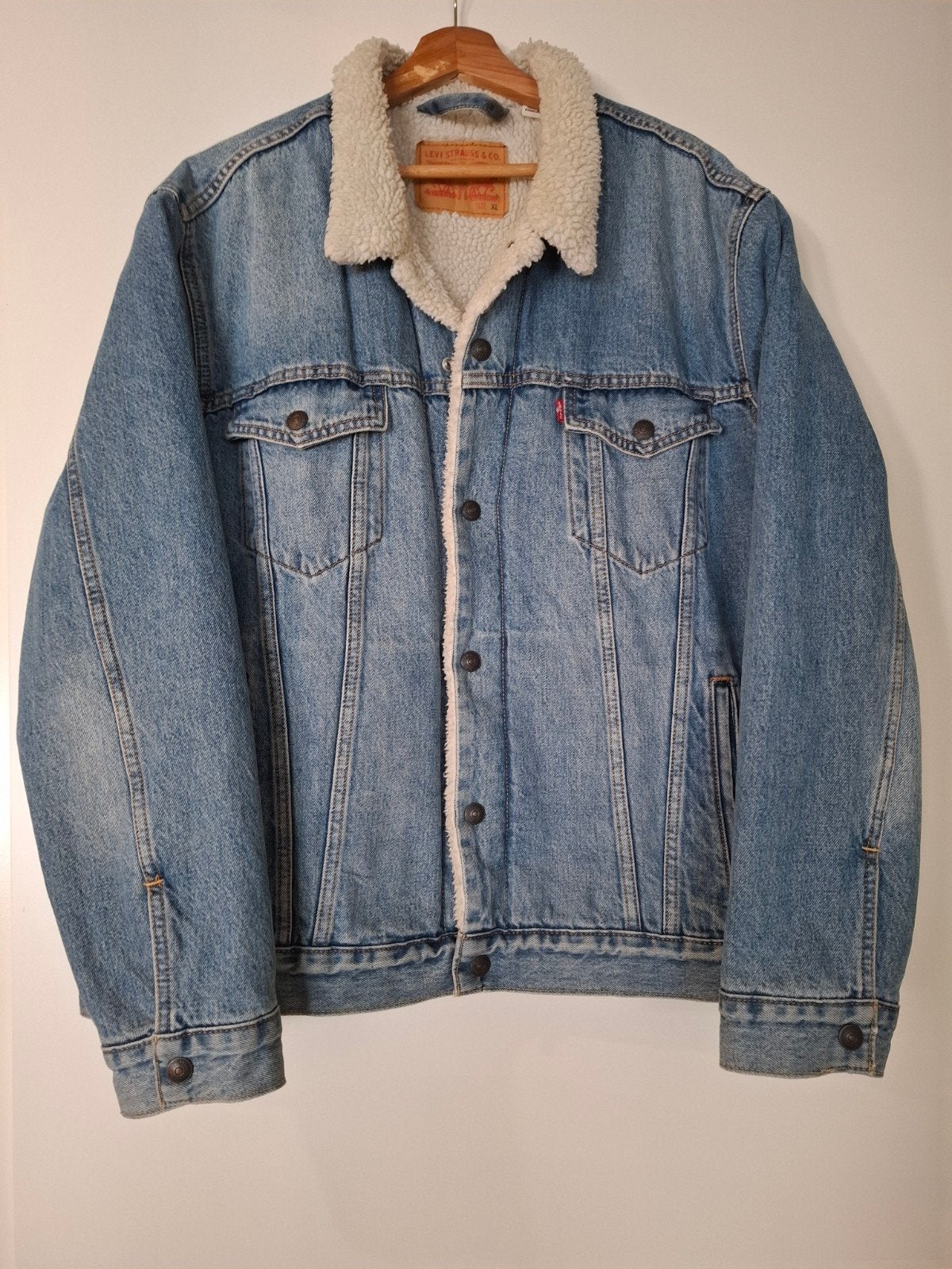 Levi's Sherpa Trucker Jacket - Maat XL, Levi's, Maat 56/58 (XL), Zo goed als nieuw, Verzenden